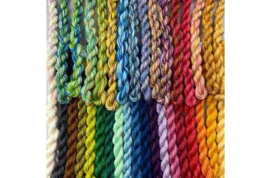 Håndfarvet broderigarn